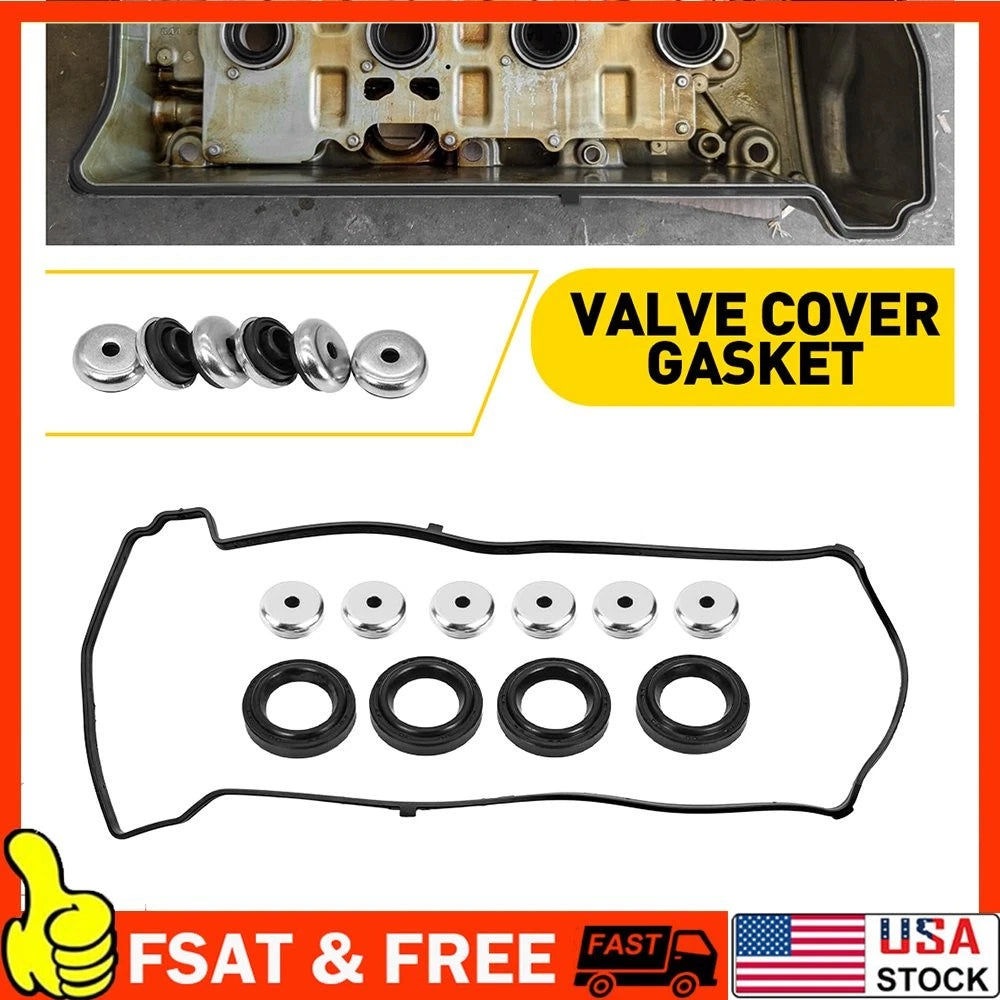 Engine Valve Cover Gasket Set for Honda CR-V (2002–2013) & Acura TSX (2004–2009)