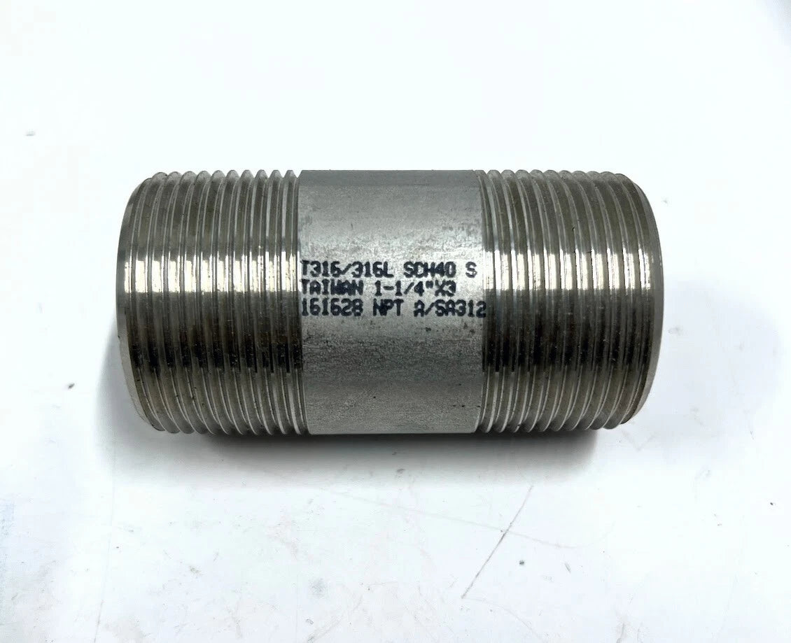 316/316L Stainless Steel Pipe 1-1/4 NPT for McMaster-Carr (4548K245)