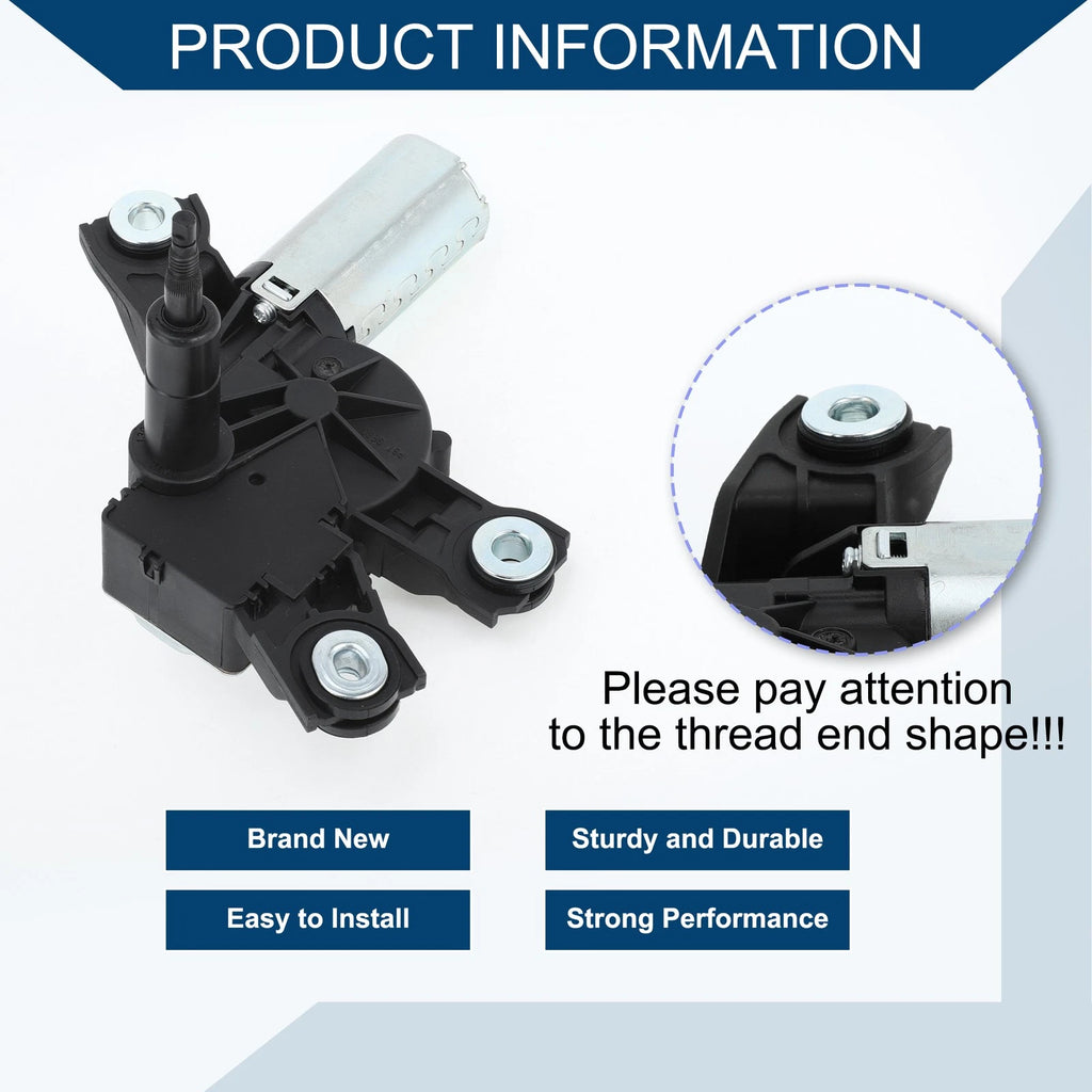 Rear Windshield Wiper Motor for Volkswagen Passat B6 (2005–2010) No. 1K6955711B