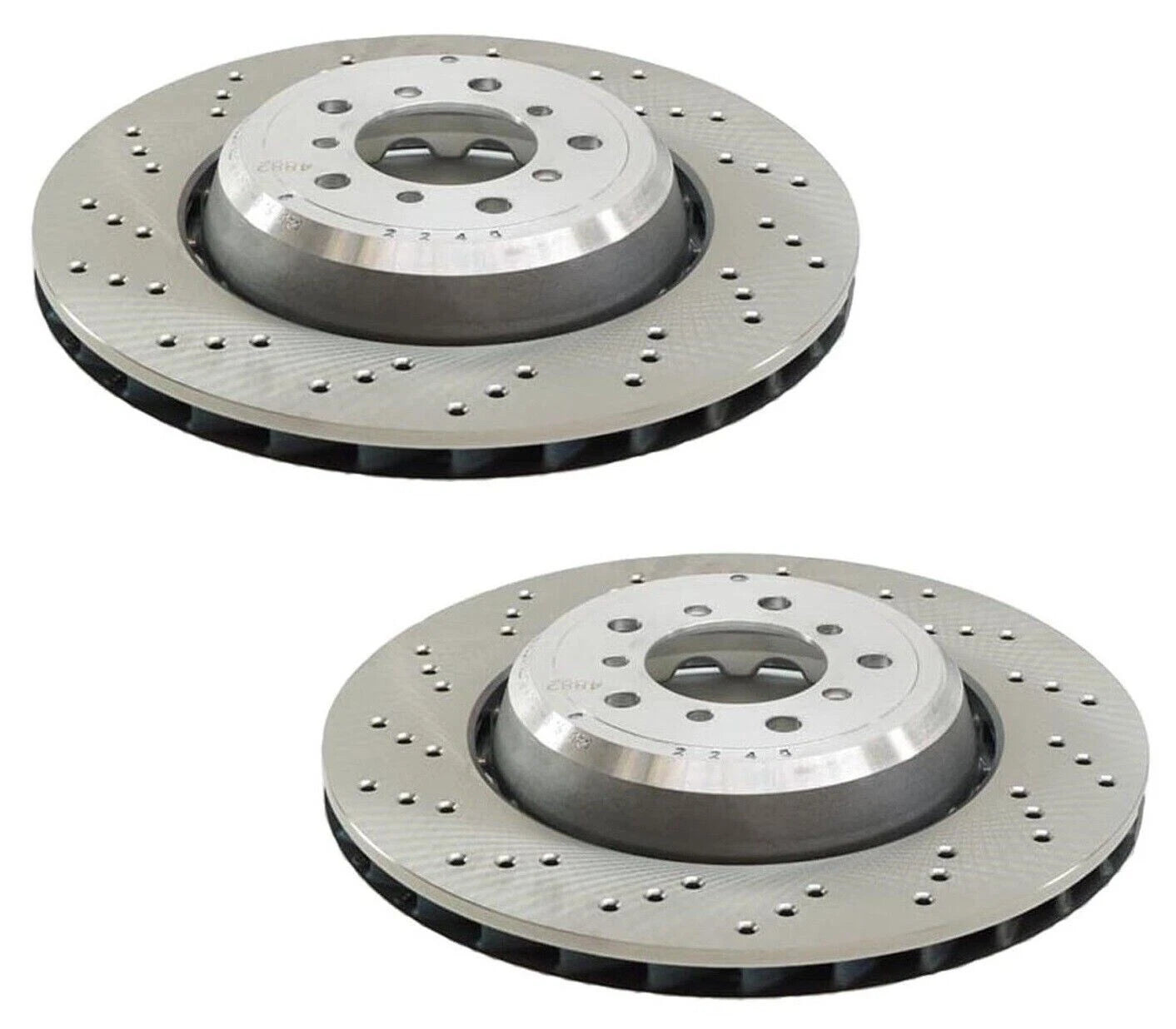 2X Front Drilled 325mm Disc Brake Rotors for BMW E46 M3 (2001–2006)