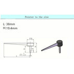 5 x 38mm Speedometer Needles for Auto Motorcycle Speedo