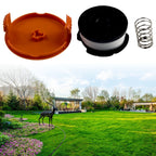 Trimmer Spool 3-Pack & Cap & Spring for Black Decker (Cap Spring)