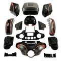 Fairings Bodywork for Harley Touring Electra Glide (2014–2024) Black Honeycomb Fade