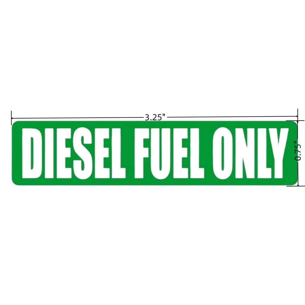 20x Diesel Fuel Only Sticker Decal for Fuel Door (0.75" Wide)