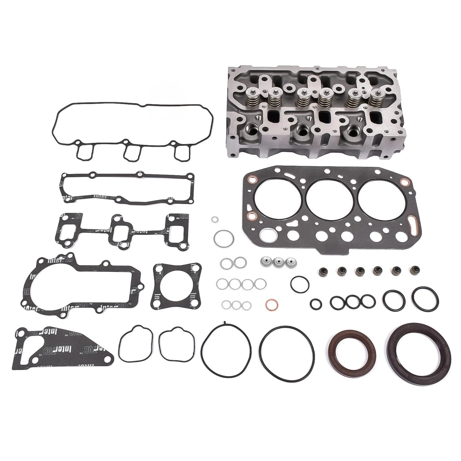 Cylinder Head w/ Gasket for Yanmar VIO15-3, Hitachi ZAXIS17U-2 (2000–2023)