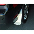 4pc Brushed Stainless Steel Mud Guards w/ABS Backing for 15-17 Dodge Challenger