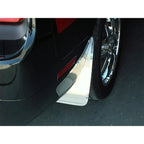 4pc Brushed Stainless Steel Mud Guards w/ABS Backing for 15-17 Dodge Challenger