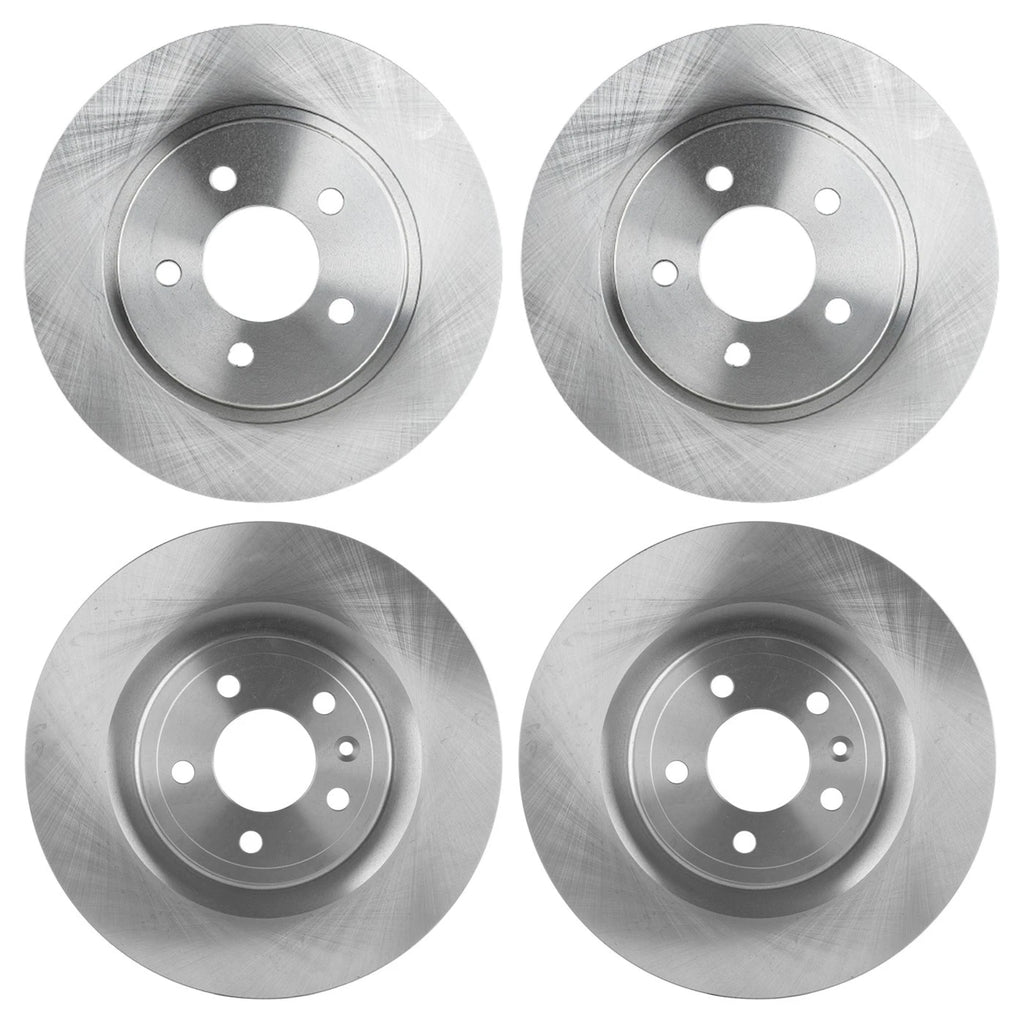 Front and Rear Disc Brake Rotors for Ford Mustang (2011–2014)