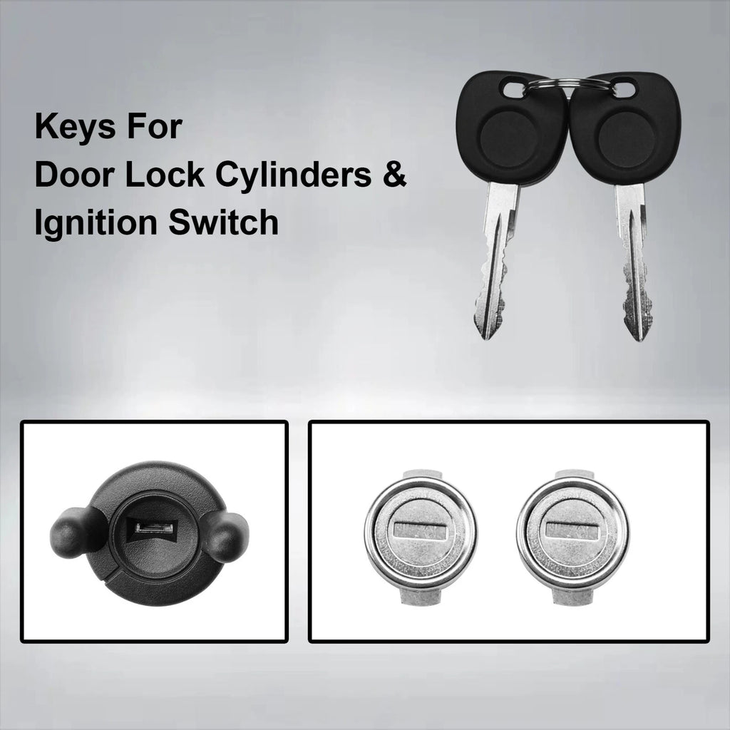 Front Door Lock Cylinders & Ignition Switch for Chevy Tahoe Silverado (2000-2006)
