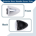 Exterior Door Handle Cover Trim for Buick LaCrosse (2017–2019) Silver Tone