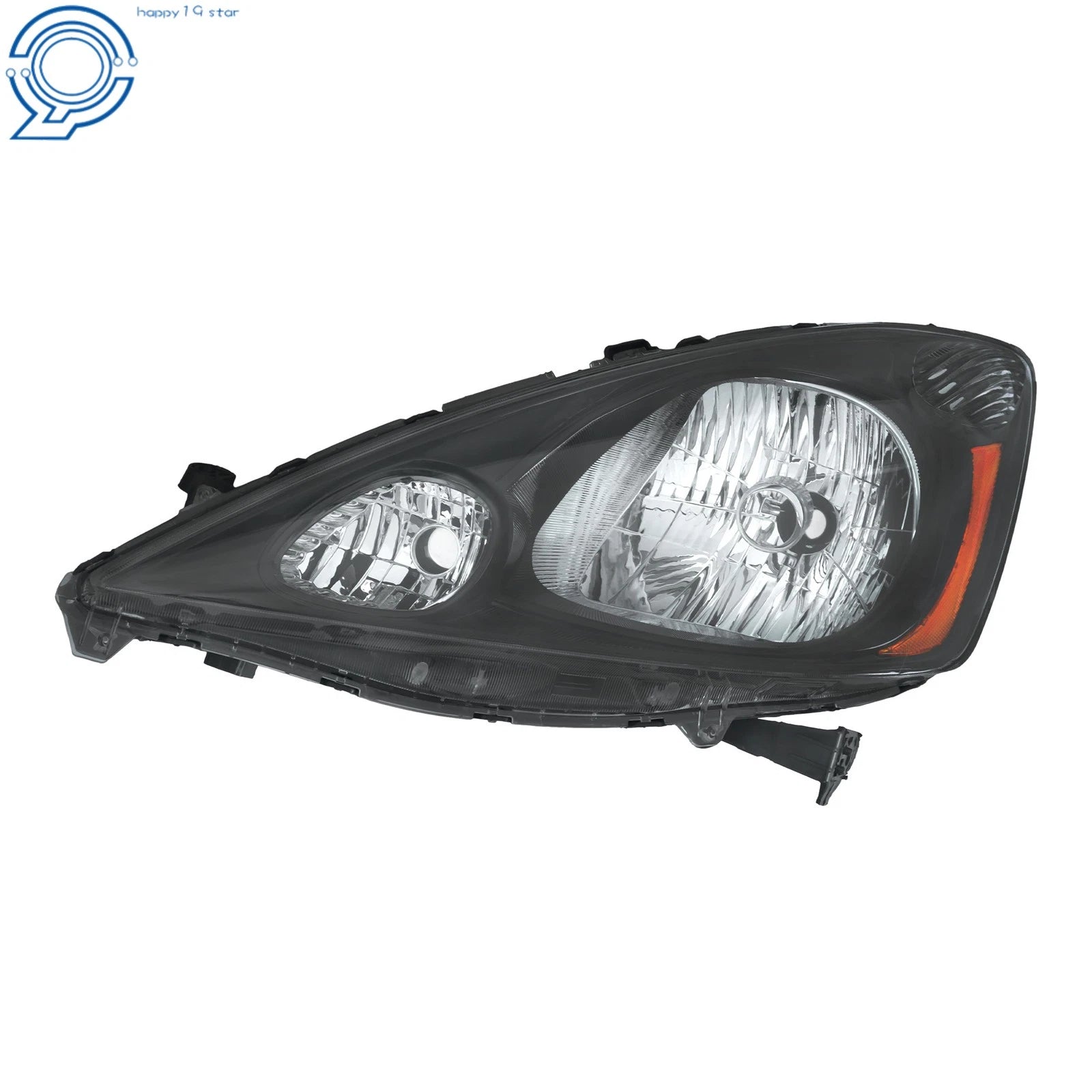 Driver Halogen Headlight for Honda Fit Sport (2009-2011) Black Housing
