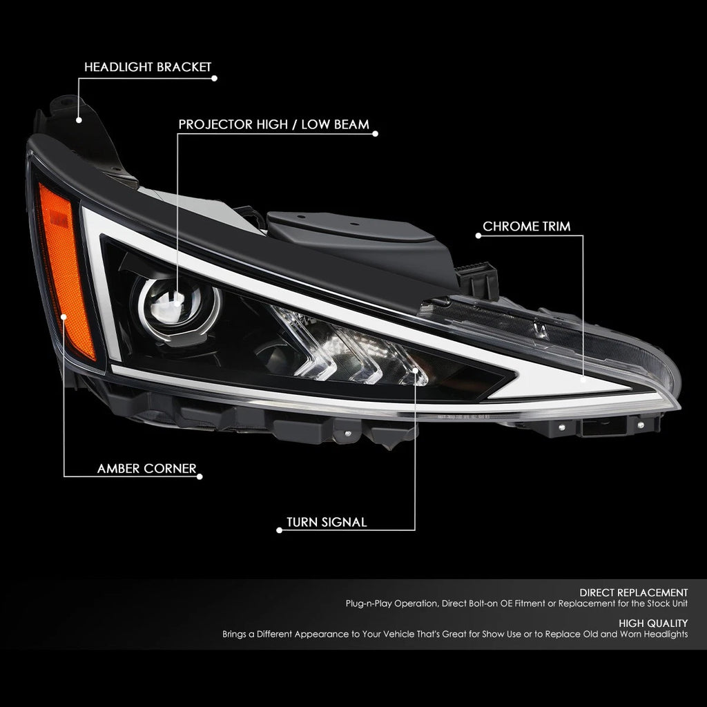 OE Style Projector Headlight Assembly for Elantra SE/SEL (2019–2020)