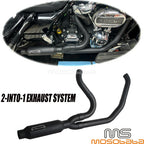 2into1 Exhaust Muffler Pipe for Harley Touring Road Glide Road King (2017-2023)