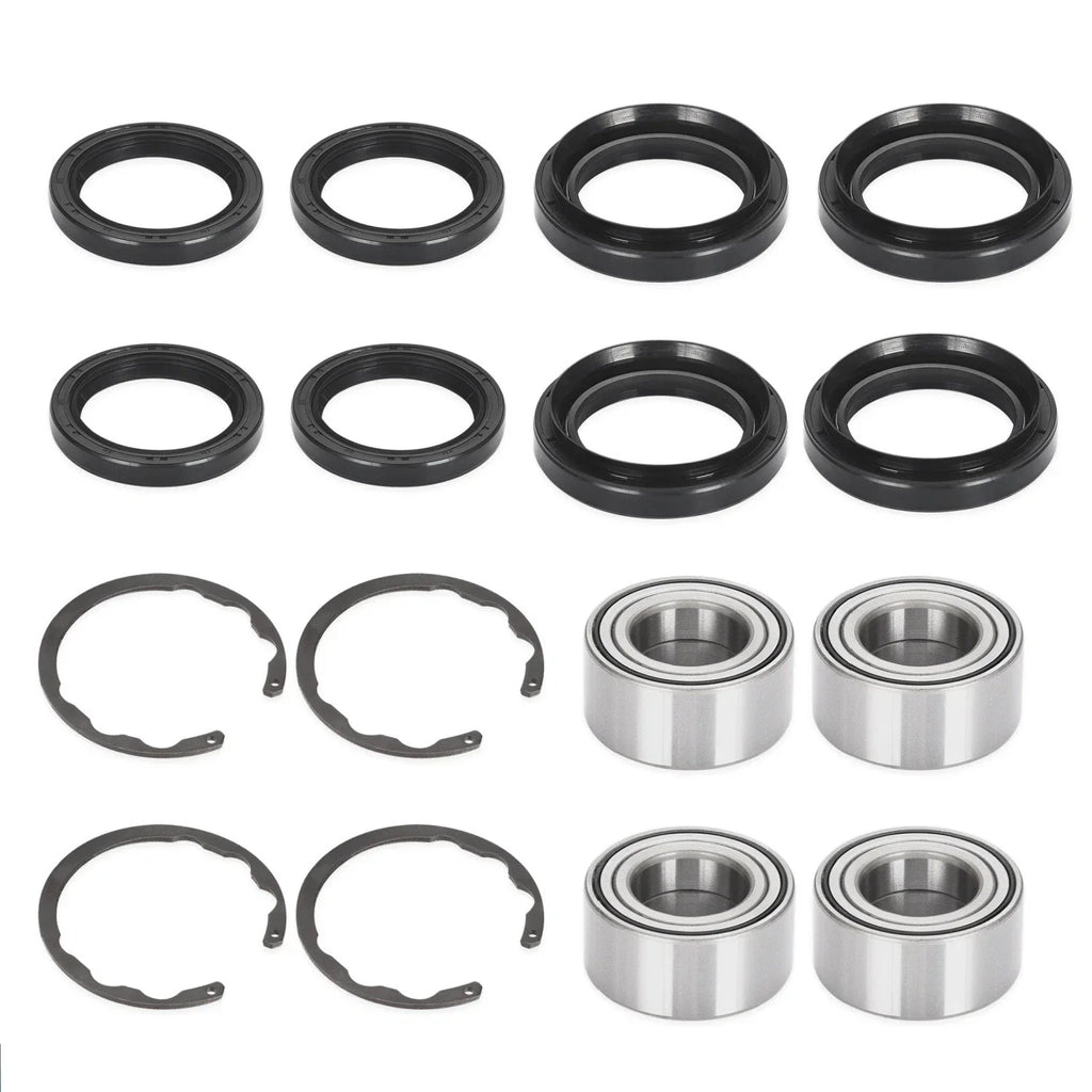 4x Front/Rear Bearing w/Circlip for Kawasaki Bayou 300 400 Prairie 300 400 (1990–2006)