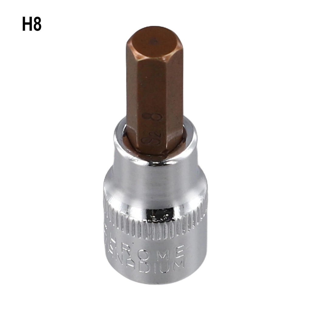 Drive Bit Socket Set H3-H10 47mm-T55 3/8 Inch Hex for Automotive