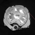 Chrome Engine Clutch Cover with White LED for Kawasaki ZX-14R (2006–2014)
