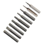 5Pcs Hex Screwdriver Bit Set - 28mm Length, Silver Steel