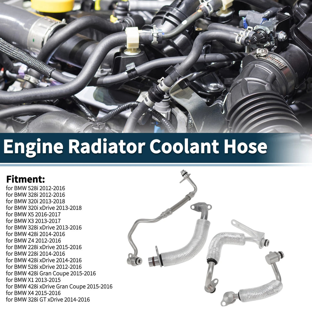 Set of 1 Coolant Pipe for BMW 528i (2012–2016) 11538663516