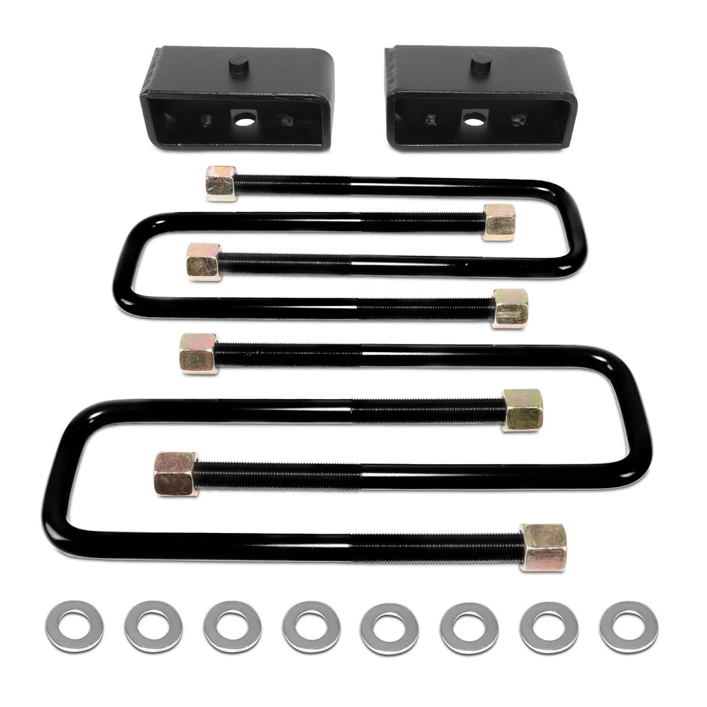 2" Rear Blocks Leveling Lift Kit Spacer + U-Bolts for Nissan Titan (2004–2022)