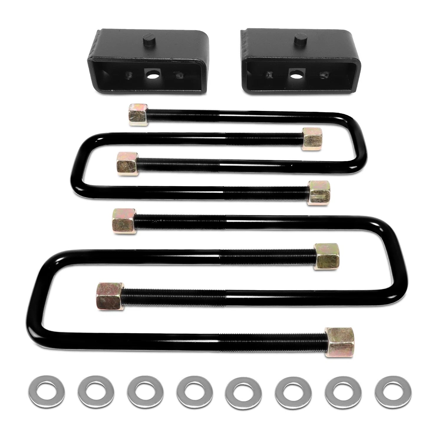 2" Rear Blocks Leveling Lift Kit Spacer + U-Bolts for Nissan Titan (2004–2022)
