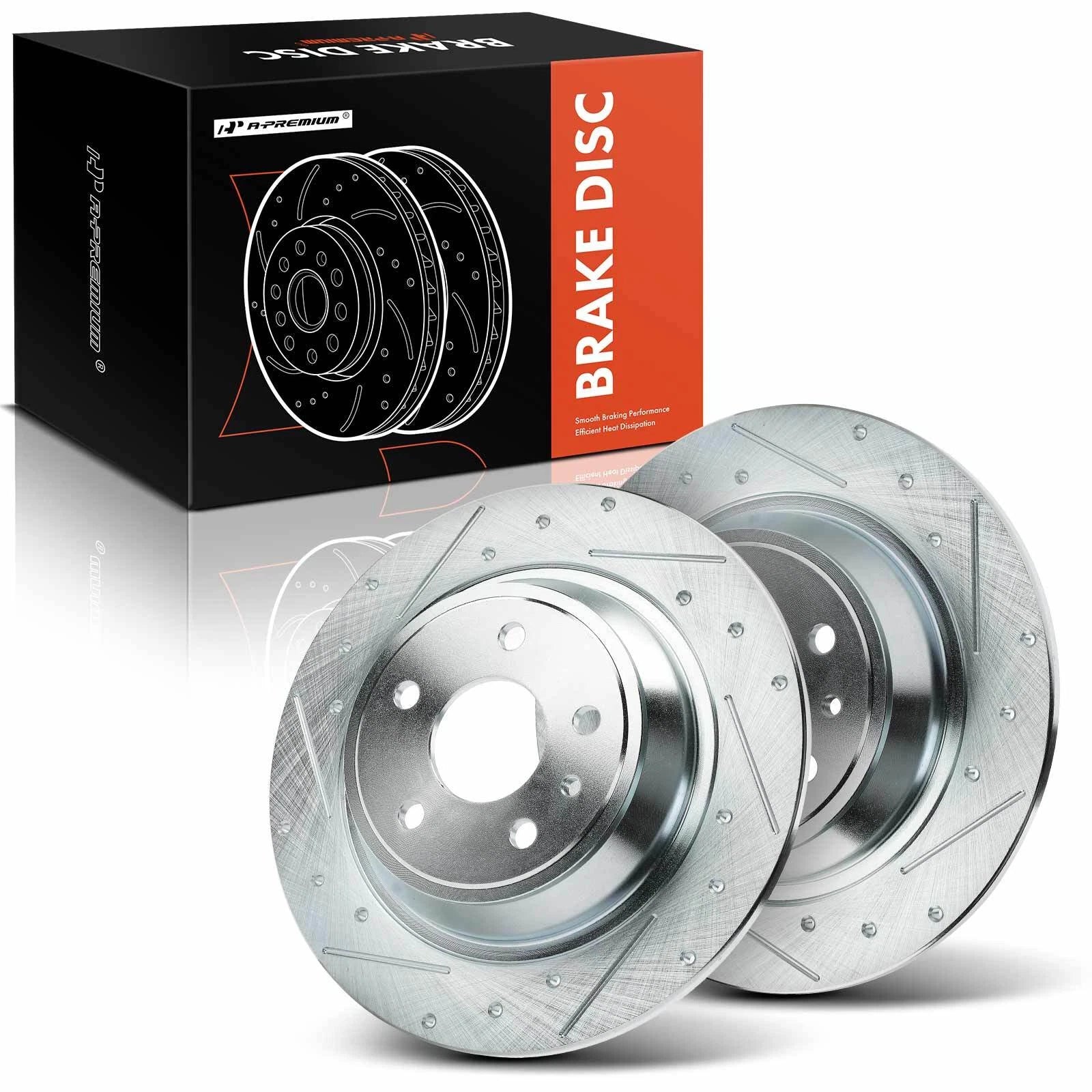 Rear Side Drilled Brake Rotors for Ford Fusion, Lincoln MKZ (2013–2020)