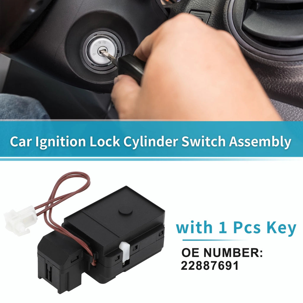 Ignition Lock Cylinder Switch Assembly for Cadillac Escalade (2002–2006) No.22887691
