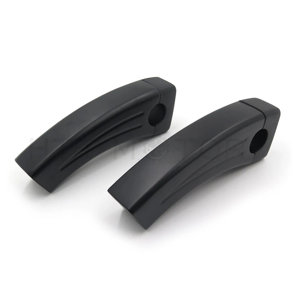 Set of 2 Black 7/8" 22mm Bar Clamp Risers for Dirt Bike ATV Quad