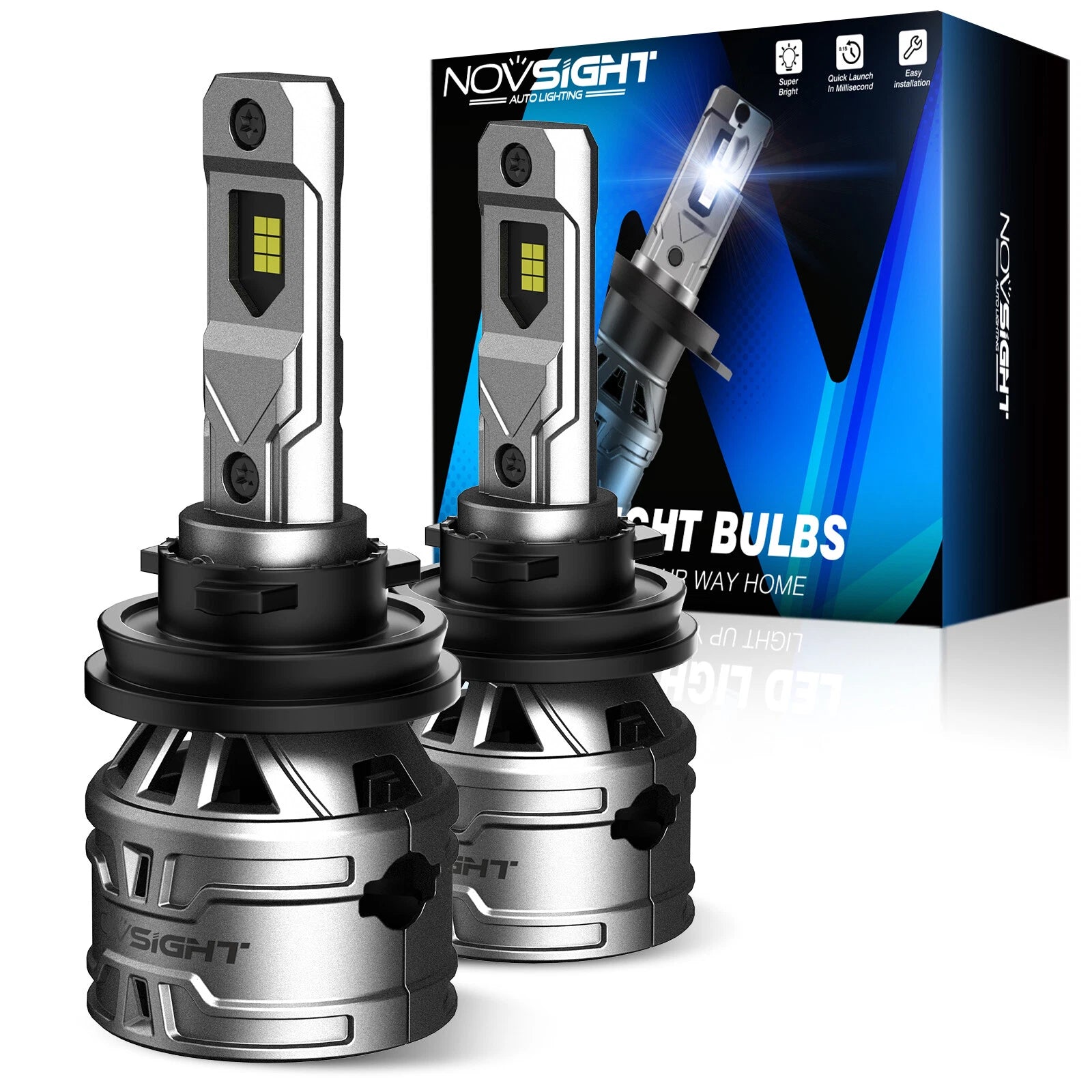 H11 H8 H9 LED Headlight Bulb Conversion Kit for High Low Beam (6500K, 60W)