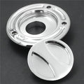 Chrome Keyless Gas Cap for Kawasaki ZX-10R, ZX-9R, ZX-6RR (2004–2023)