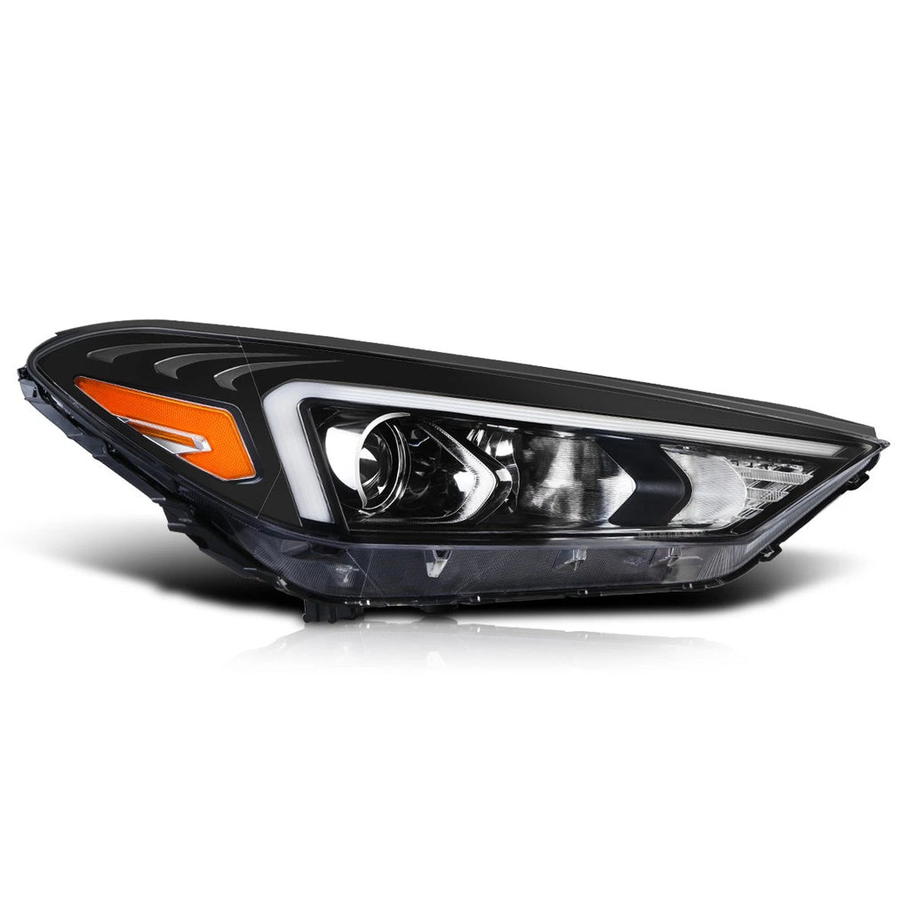 Right Side Projector Headlight Lamp for Tucson (2019–2021) Black Housing