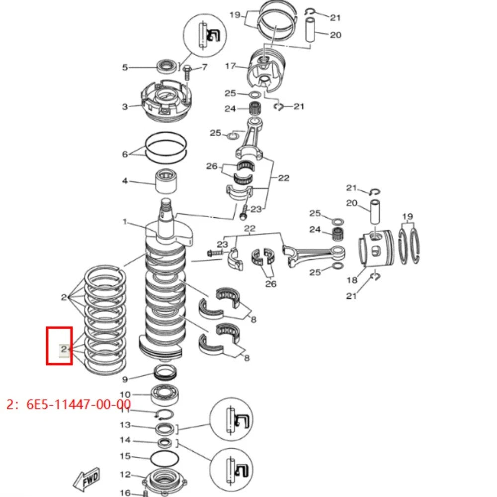 Seal Ring for Yamaha (6E5-11447-00-00)
