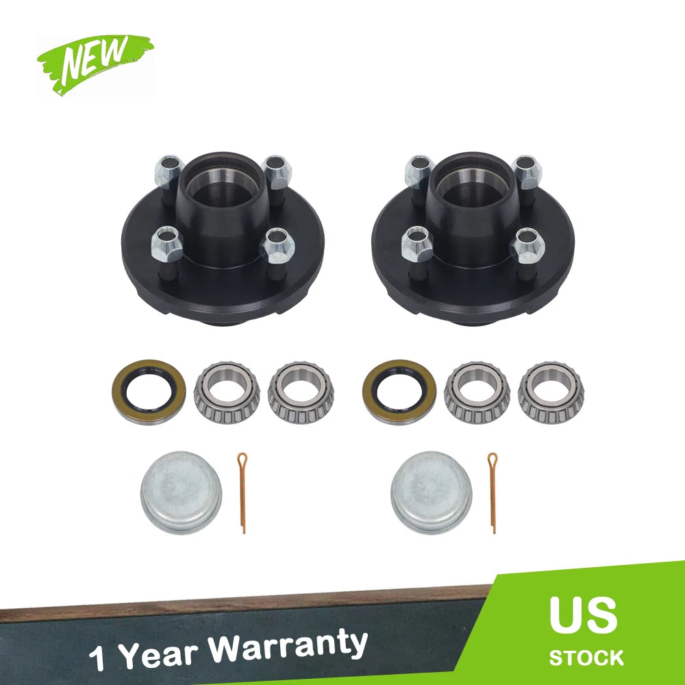 Set of 4 Trailer Hub Kits for 2000 lbs Spindle (4")