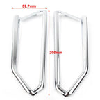 Pair Chrome Front Light Trim Accents for Honda Goldwing GL1800 (2018–2023)