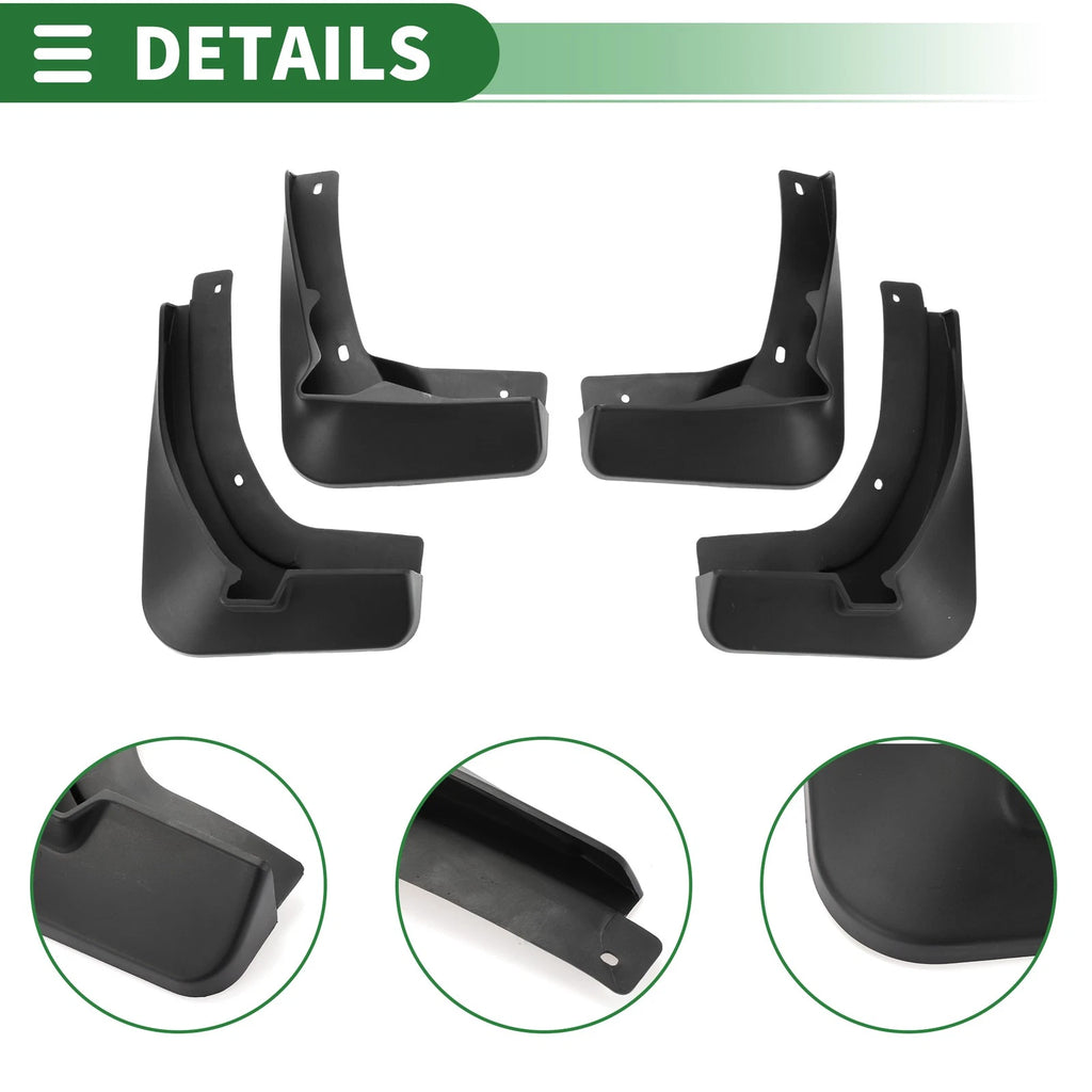 Set of 2 Mud Flap Splash Guards for Volkswagen GTI (2015–2017)