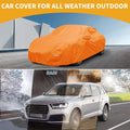 Waterproof All Weather Car Cover for Lexus LC - Orange Cotton with Zipper