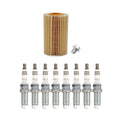 Wix Engine Oil Filter & NGK 8 Ruthenium HX Spark Plugs for Sequoia Tundra (2000–2023)