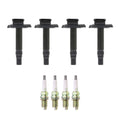 NGK Ignition Coil & 4 Nickel Spark Plugs Kit for A4 Quattro, Passat (1996–2005)