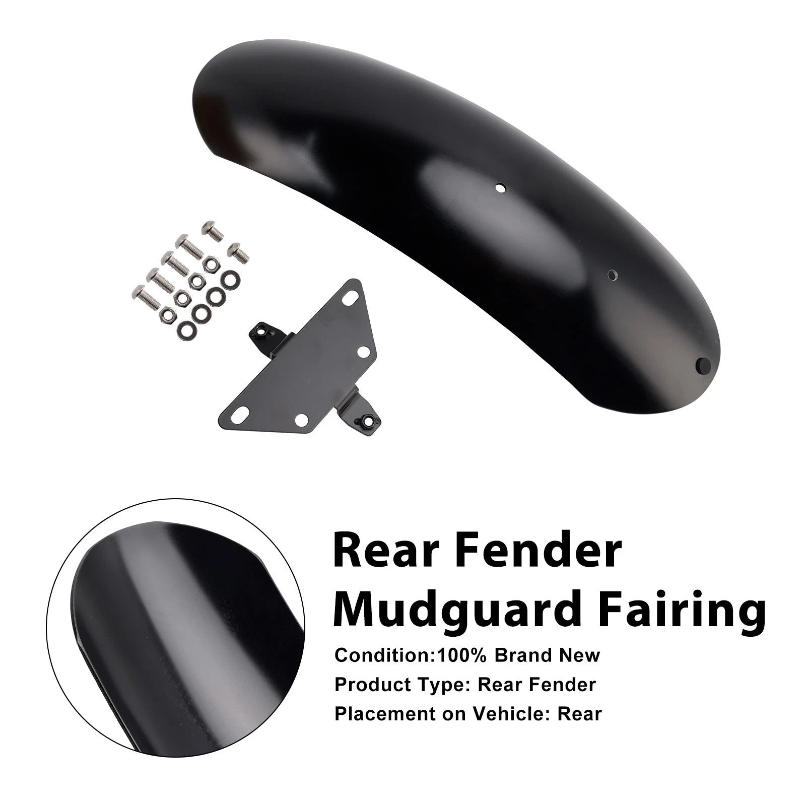 Steel Front Fender Mudguard for Ducati Scrambler 1100 800 (2015–2025) Black