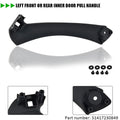 6 x Black Inner Door Panel Handle Pull Trim Covers for BMW E90 3 Series (2007-2013)