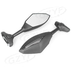 Rearview Mirrors w/ Amber Lights for Kawasaki Suzuki Yamaha Universal