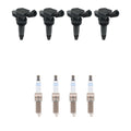 Set of 4 Ignition Coils & Spark Plugs for Hyundai Sonata (L4)