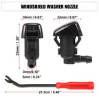 5pcs Front Windshield Washer Nozzle Spray Jet Kit BT4Z-17603-A for Ford Edge (2015–2023)