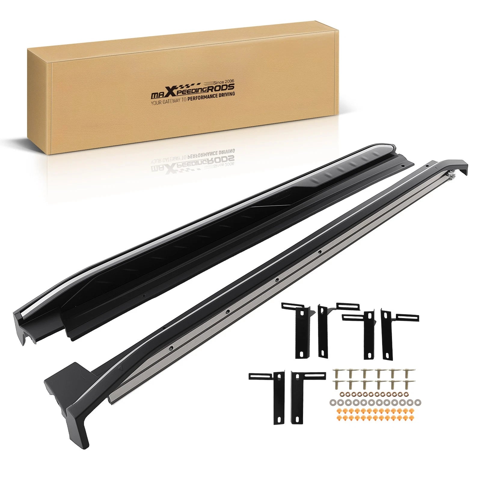 Set of 2 Non-Slip Nerf Bars Running Boards for Toyota RAV4 (2019–2025)
