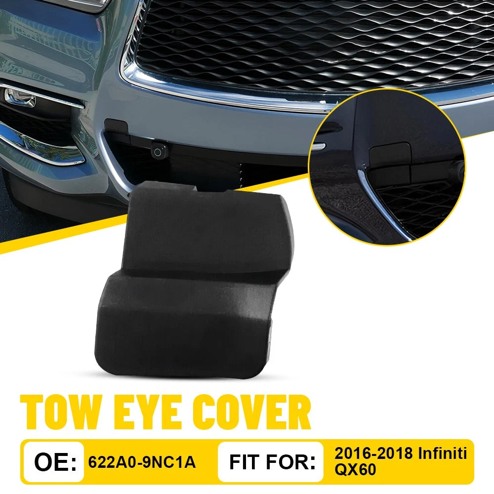 Tow Hook Cap Cover for Infiniti QX60 (2016–2018) - Black