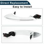 Front Right Exterior Door Handle for BMW F07 White Silver Tone