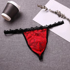 Loose Fit Men's Lace Thong Underwear in Various Colors