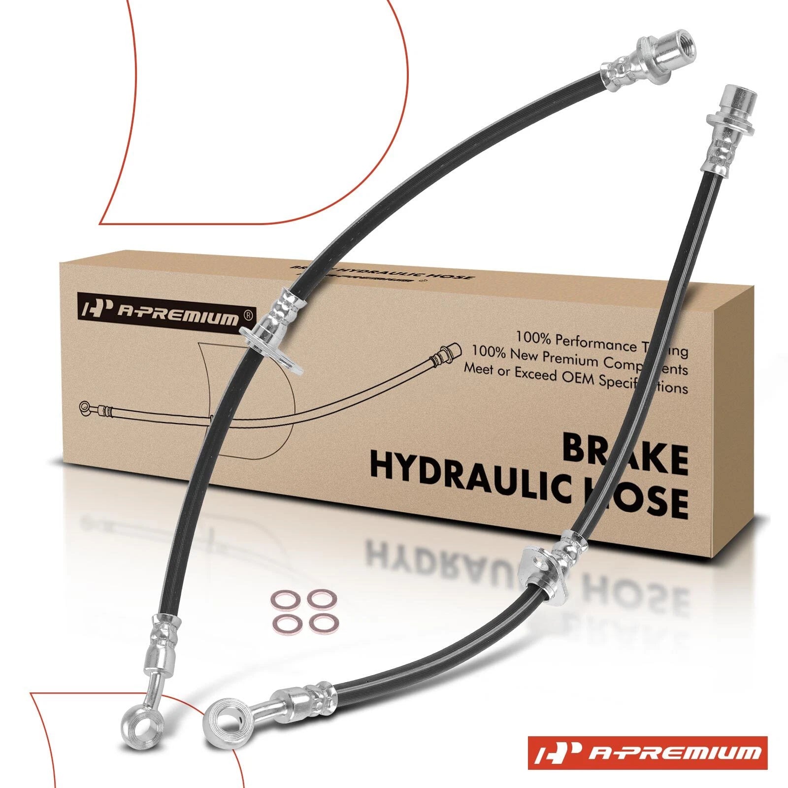 2X Rear Brake Hydraulic Hose for Honda Prelude (1997–2001)