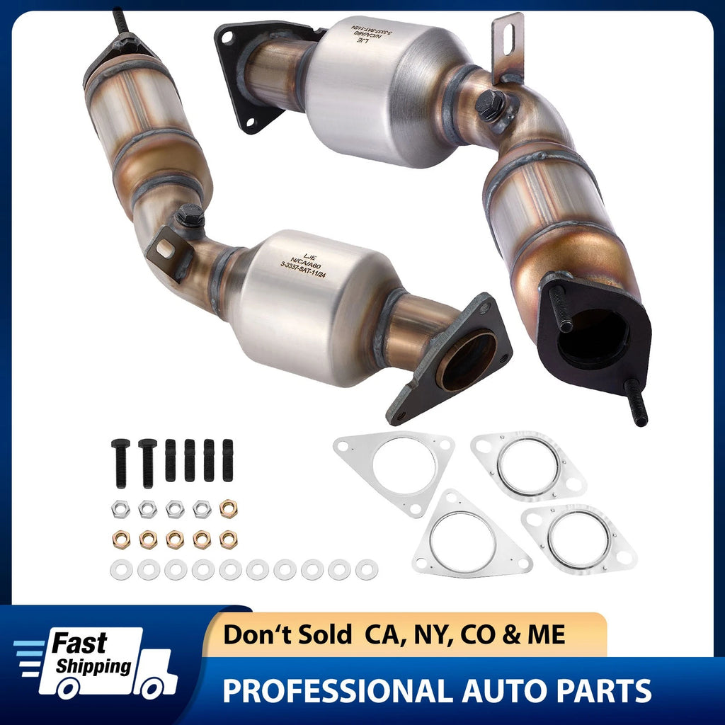 2X Catalytic Converters Kit for Infiniti Q60 (2014–2015)