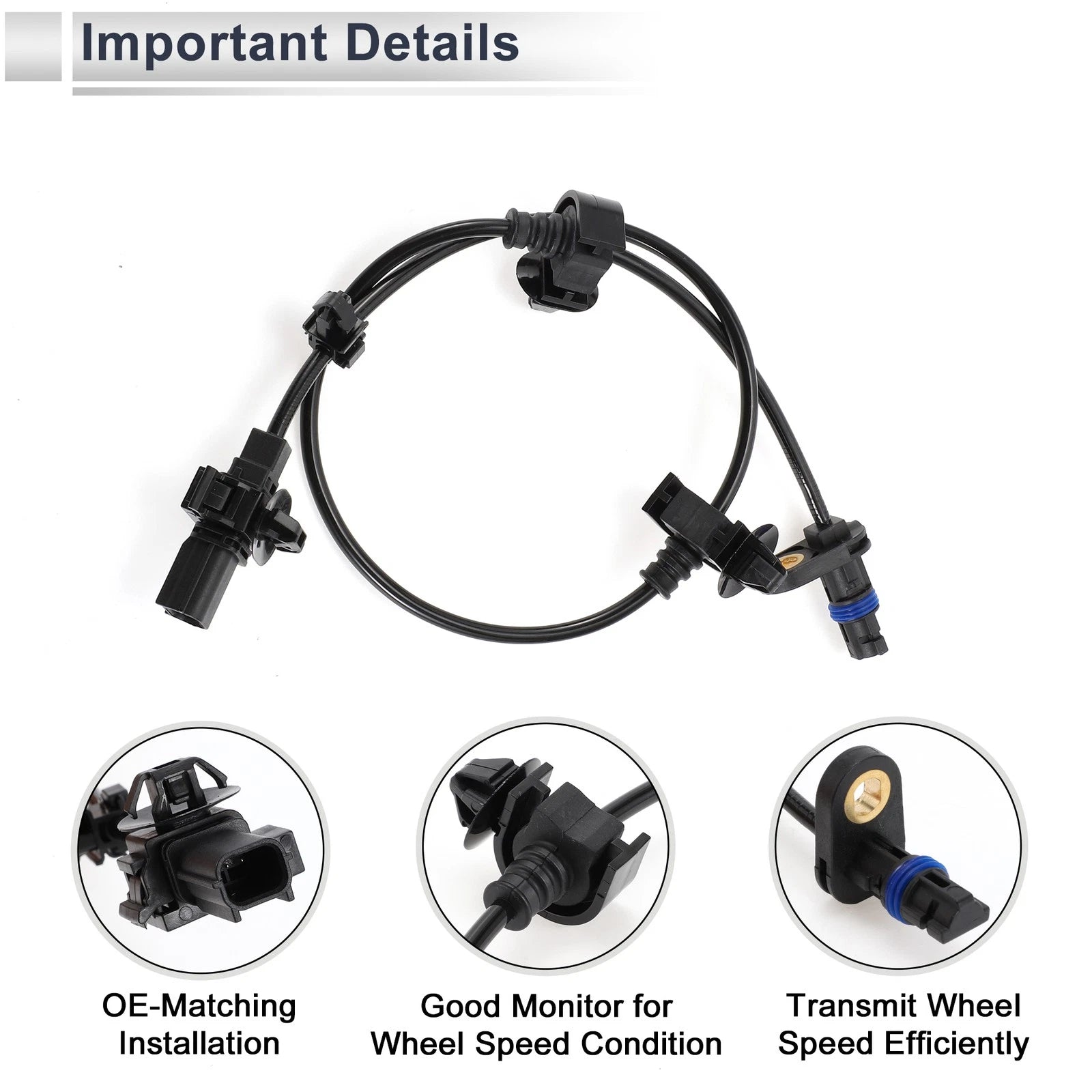 ABS Wheel Speed Sensor No. 57470TR0013 for Honda Civic EX LX (2006–2011)