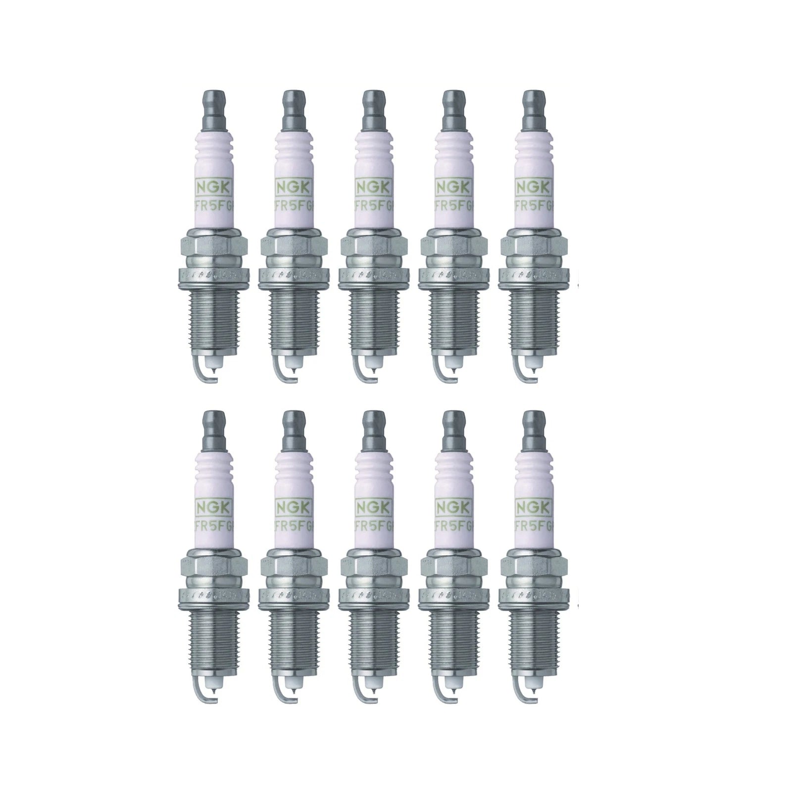 Set of 10 NGK G-Power Spark Plugs for Dodge Ram 2500 3500 (1994–2002)